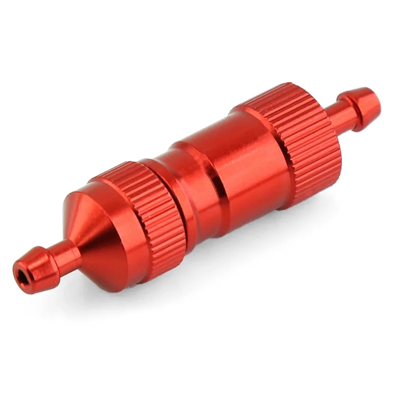 D4.5XD3XL51mm High Precision Big Fuel Filter 3mm RC Fuel Tank Accessories for Gasoline Aircraft Airplane Car, Red