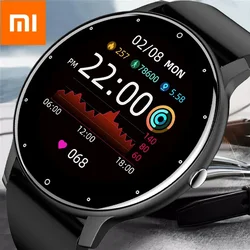 Xiaomi nuevo reloj inteligente para hombres pantalla completamente táctil reloj deportivo IP67 impermeable Bluetooth para Android ios reloj inteligente para hombres + caja