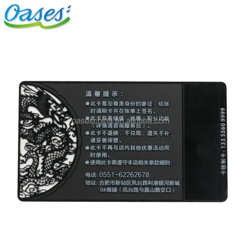 piecesluxury logo printing metal black cardcustom