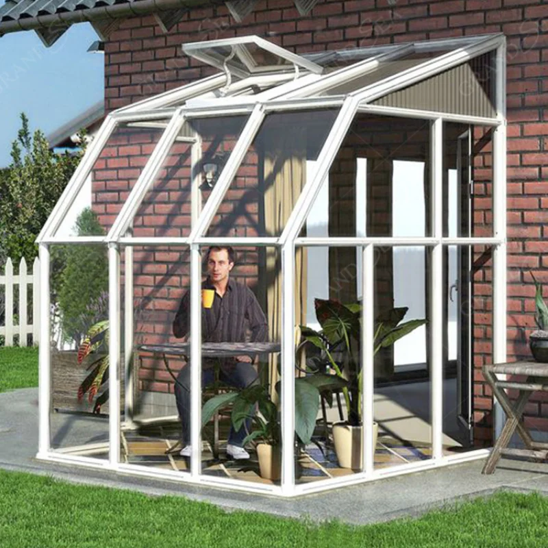 custom.Factory Insulation Glass Aluminum Frame Sunroom For Swimming Pool Houses Green Tempered Glass Aluminium Profile