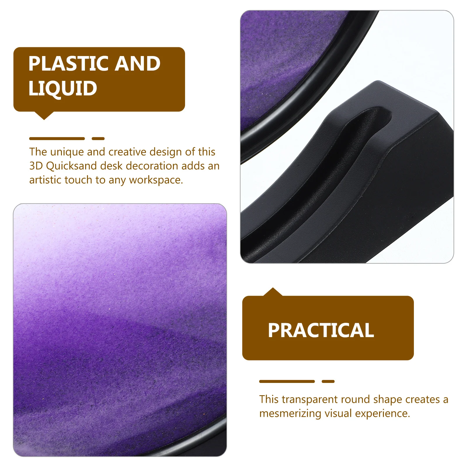 ثلاثية الأبعاد الرمال المتحركة ديكور اللون تتحرك الرمال الفن سطح المكتب الديكور لغرفة الدراسة المنزل طاولة مكتبية المشهد الرملي اللوحة