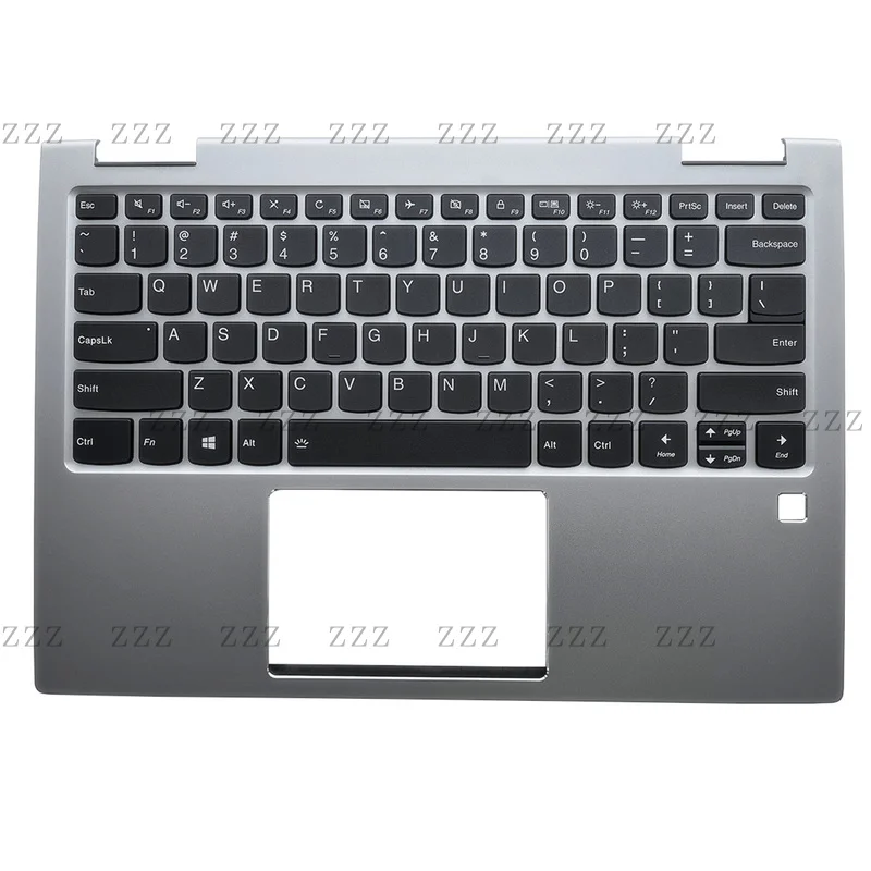 ZZ New For Lenovo Yoga 730-13IKB Palmrest Keyboard w/Backlit Silver 5CB0Q95936