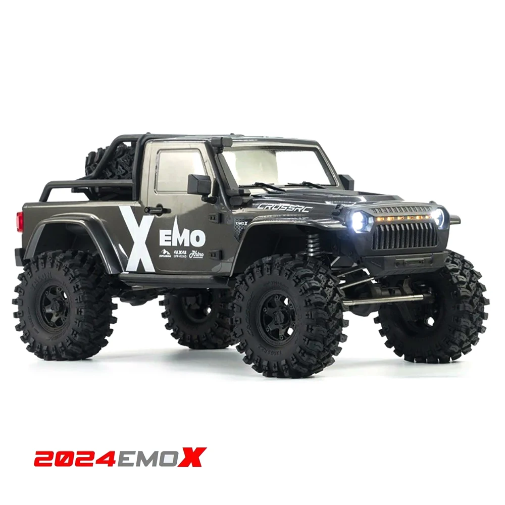 CROSSRC 2024 EMOX 4WD RTR Diff Lock Door Type Axle 1/8 RC Remote Control Model Car Crawler Buggy Adult Children's Toys