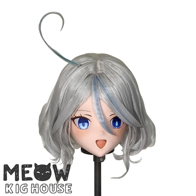 

(MEO457) Customize Handmade Full Head Lockable Crossdress Male to Female Japanese Cartoon Anime Game Character Kigurumi Mask