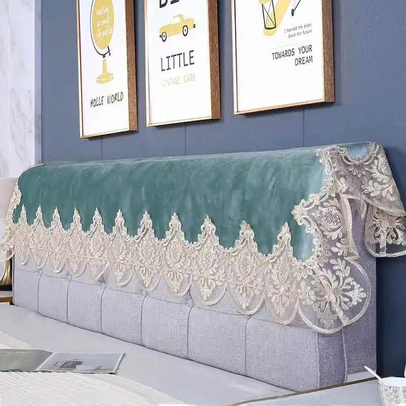 

Elegant European Lace Sofa Cover Dustproof Fabric Armrest Towel Backrest Cloth Artistic Sofa Protector for All Seasons