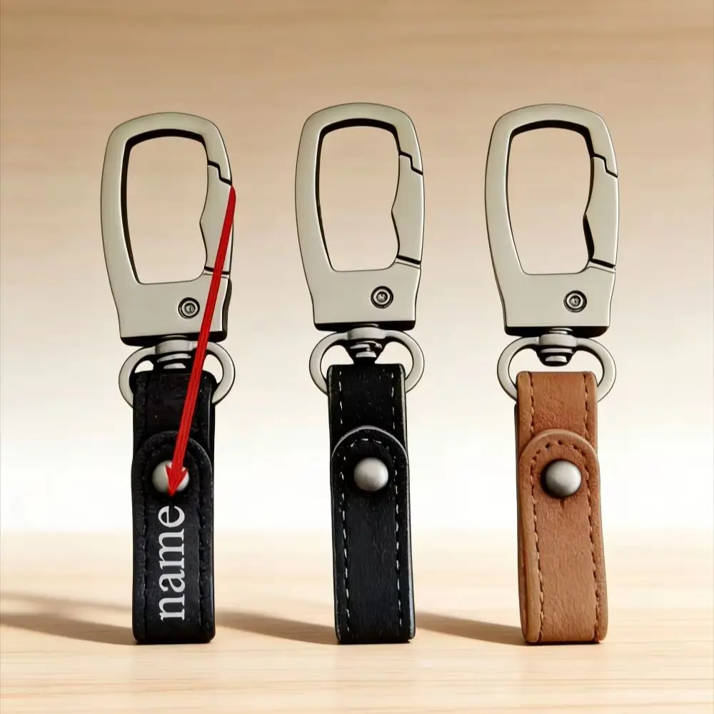

New Model Frosted Suede Leather Keychain Internet Celebrity Premium Feel Waist Keyring Pouch Anti Loss Key Girlish Heart Retro