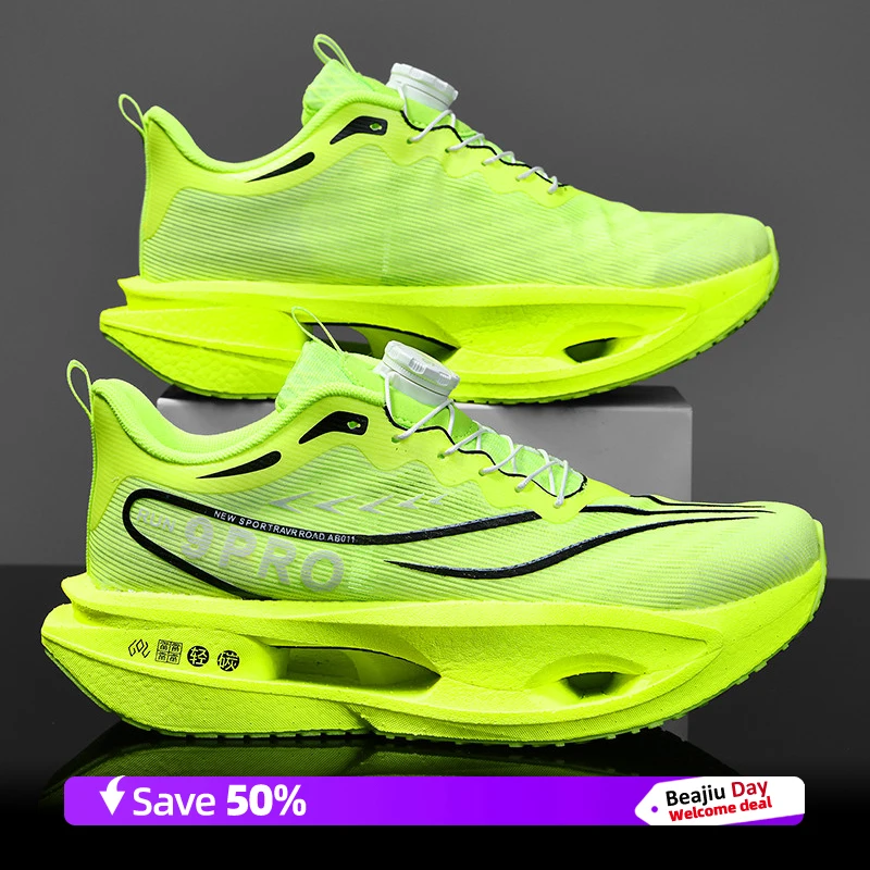 أحذية الجري للرجال للتدريب على الماراثون، أحذية رياضية خفيفة الوزن قابلة للتنفس للنساء، أحذية رياضية مريحة مضادة للانزلاق #5