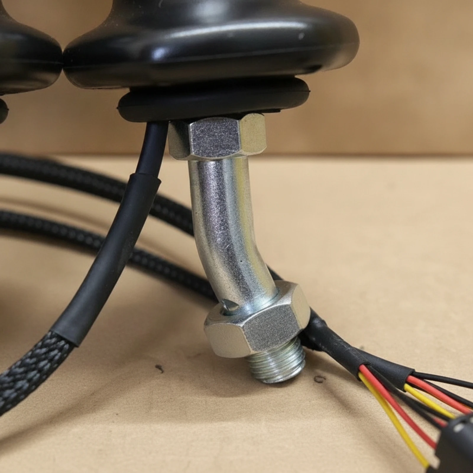 Joystick Handle with Buttons Replacement Control Joystick Handle Tapered Easy to Operate for Custom Builds