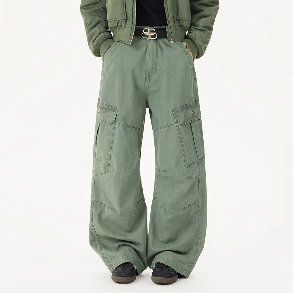 

Мешковатые брюки унисекс для мужчин и женщин, уличная мода, винтажные потертые хлопковые свободные повседневные широкие брюки-карго, брюки для пар