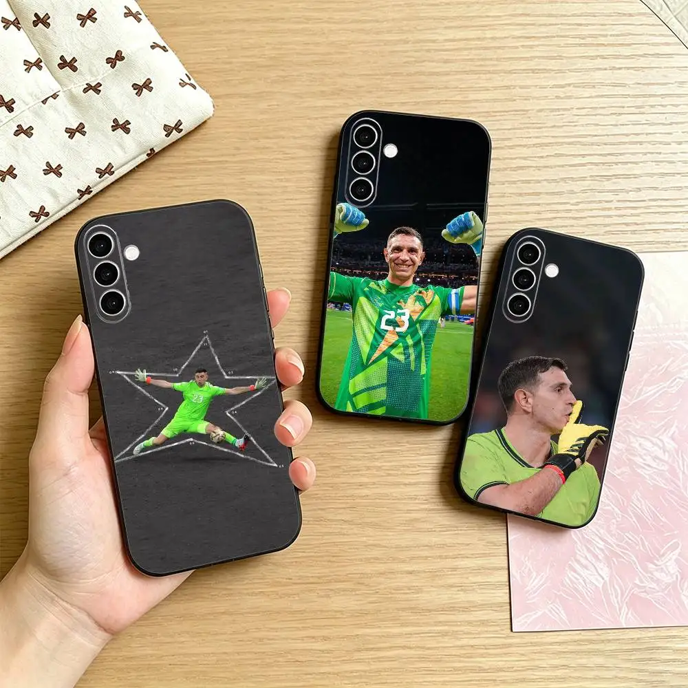 Funda de teléfono Emiliano Martinez para Samsung Galaxy A73,A72,A71,A70,A53,A52,A51, otras fundas negras suaves