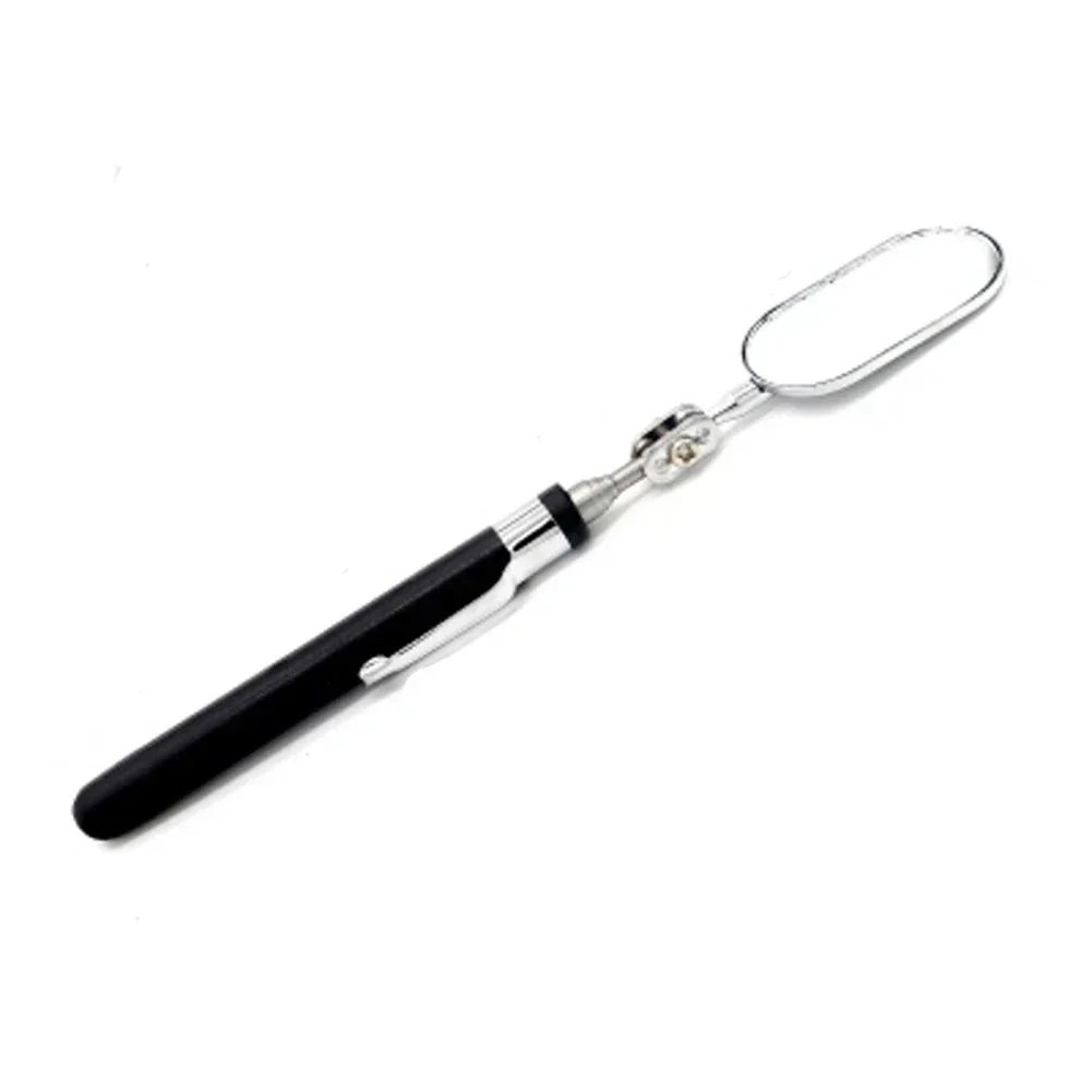 360° Inspection Mirror LED Light Telescoping Mirrors Extend Mechanic Tools Inspection Mirror Telescopic Handle Repairing Tools