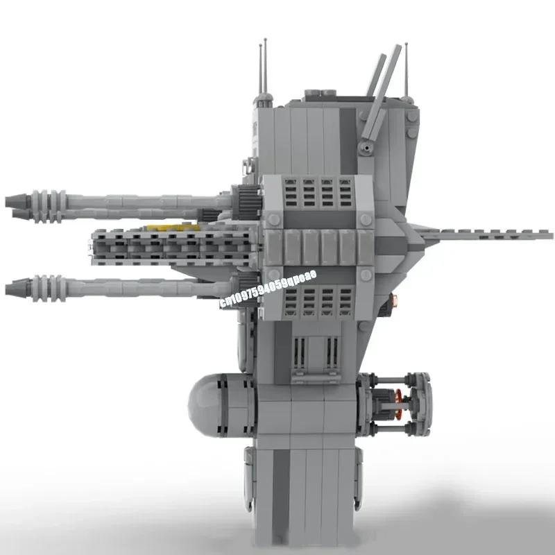 Novo 882 pçs famoso estrela batalha filme moc fragata nave espacial modelo diy ideias criativas brinquedos da criança presentes de aniversário quebra-cabeça personalizado