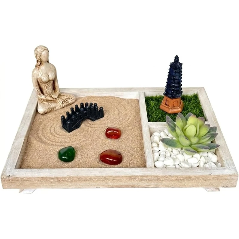 Sand Table Decoration Kit, Suitable for Eastern Aesthetic Decoration in Homes and Offices, Suitable for Relieving Stress [LUCK9]