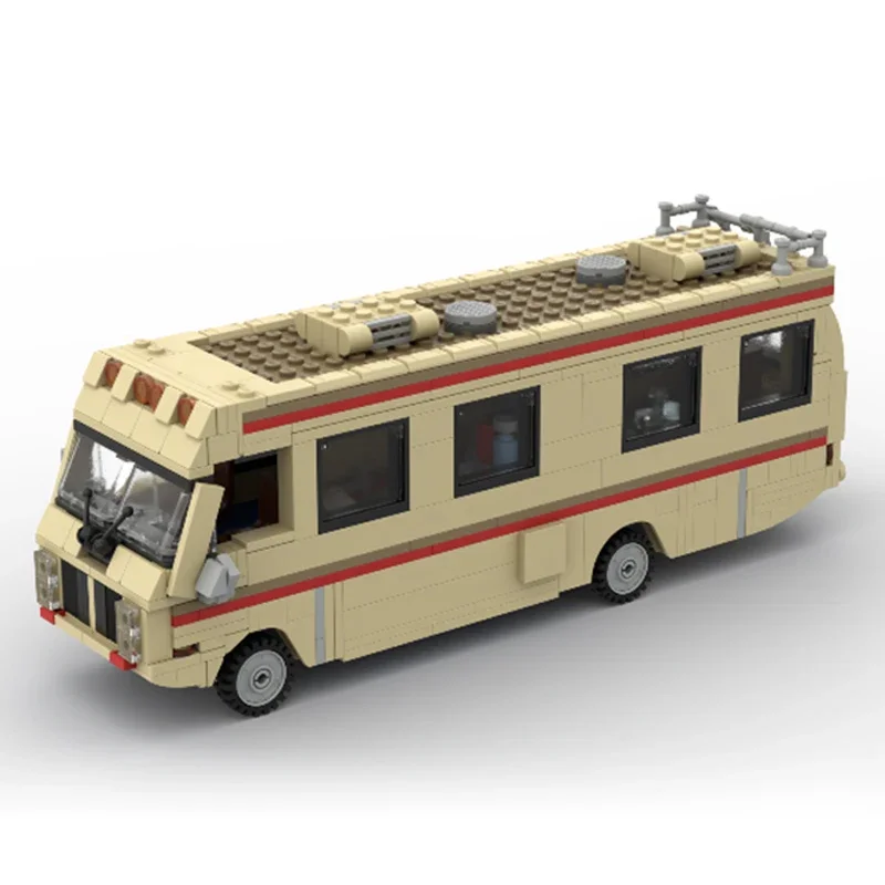 Techniczne klocki Moc Filmowy model samochodu Breaking Bad RV Bus Modułowe klocki Prezenty Zabawki dla dzieci Zestawy do samodzielnego montażu