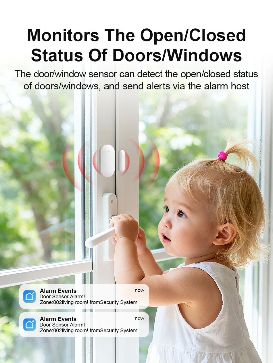 2.4G WIFI Smart GSM Alarm System Work with TUYA Smart Life Security Protection For Home with PIR Wireless Solar Siren Alexa
