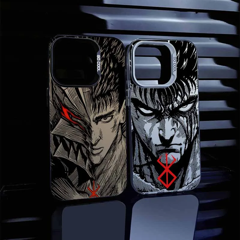 

Чехол Berserk Hot Blooded Anime для Apple iPhone 17 16E 16 15 14 13 12 mini Pro Max Plus, силиконовый красочный серебристый чехол для телефона