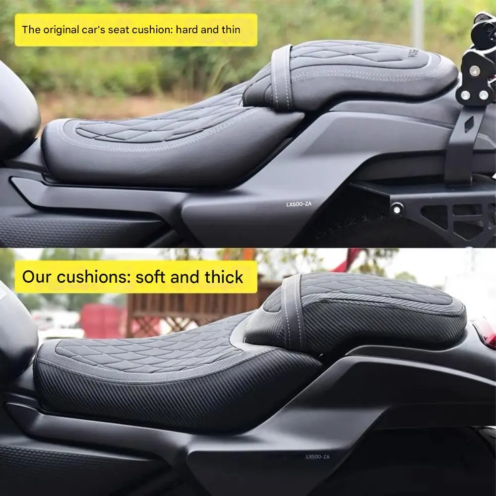 FOR VOGE CU525 Motorcycle Seat Assembly - Front & Rear Split Design Thickened Softened & Heightened Dual Seat Enhanced Comfort