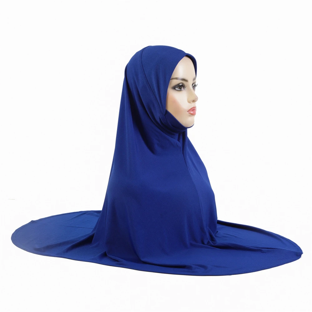 Long Khimar Muslim Women Prayer Hijab Full Cover Niqab Nikab Overhead Headscarf Islamic Hijabs Large Scarf Big Burqa Ramadan Eid