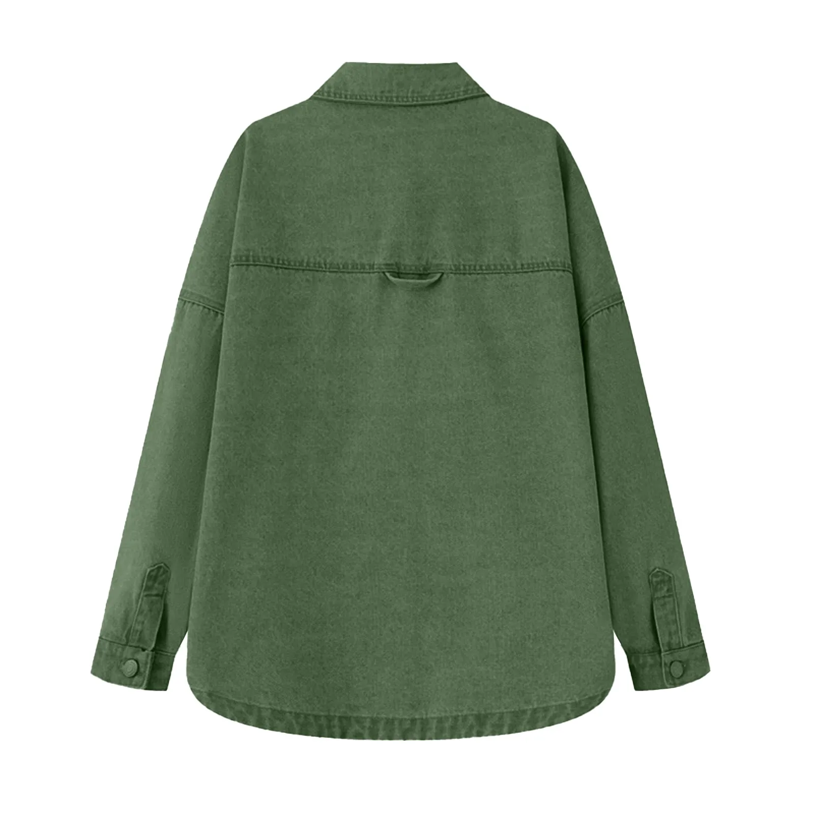 المرأة خمر فضفاض الدنيم قميص سترة أزياء عارضة جيب كبير الدنيم قميص معطف ربيع الخريف عارضة الدنيم الستر