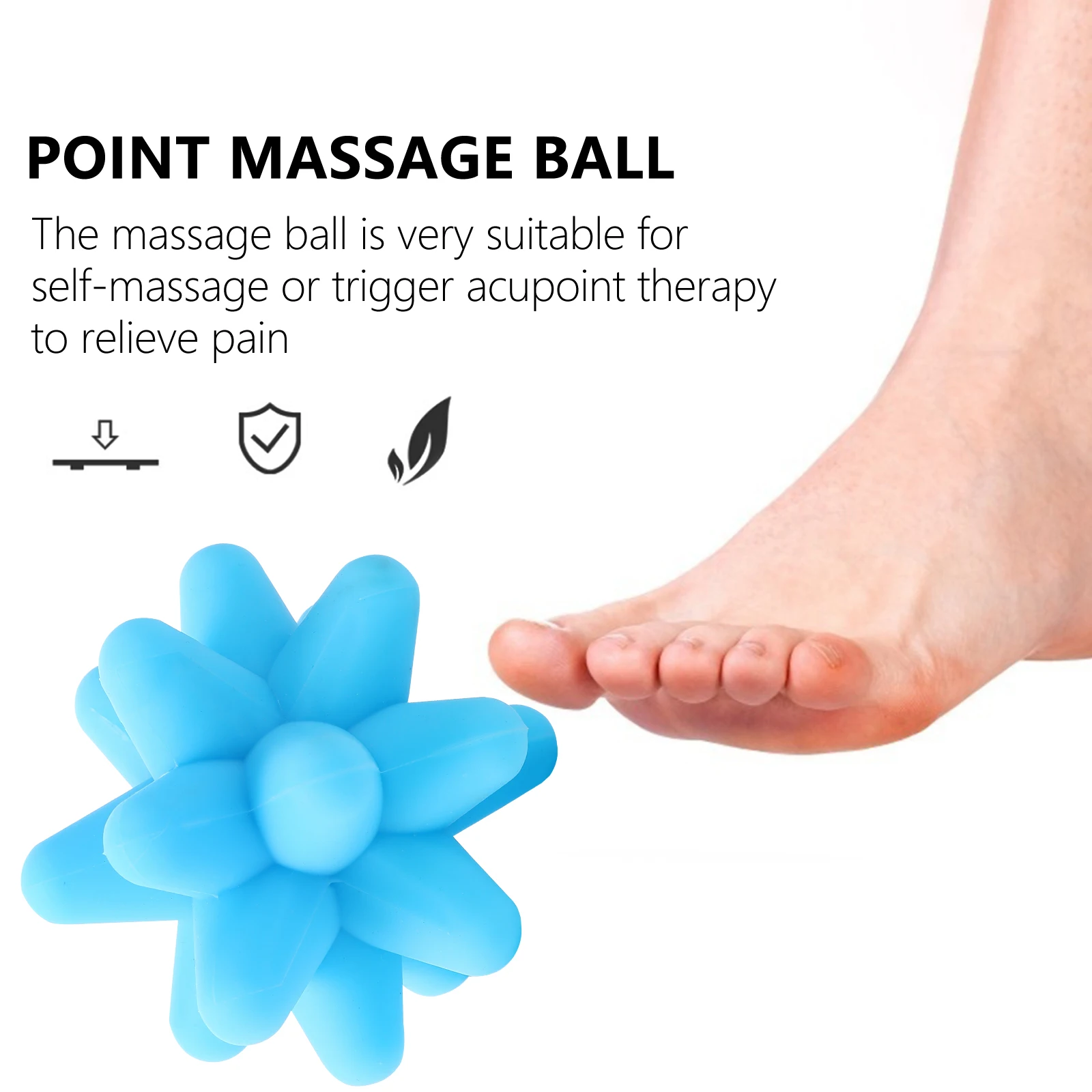 

Elastic Silicone Ball Hand Holding Fascia Massager Knot Relief Stress Resistant Deformation Hand Holding Fascia Ball
