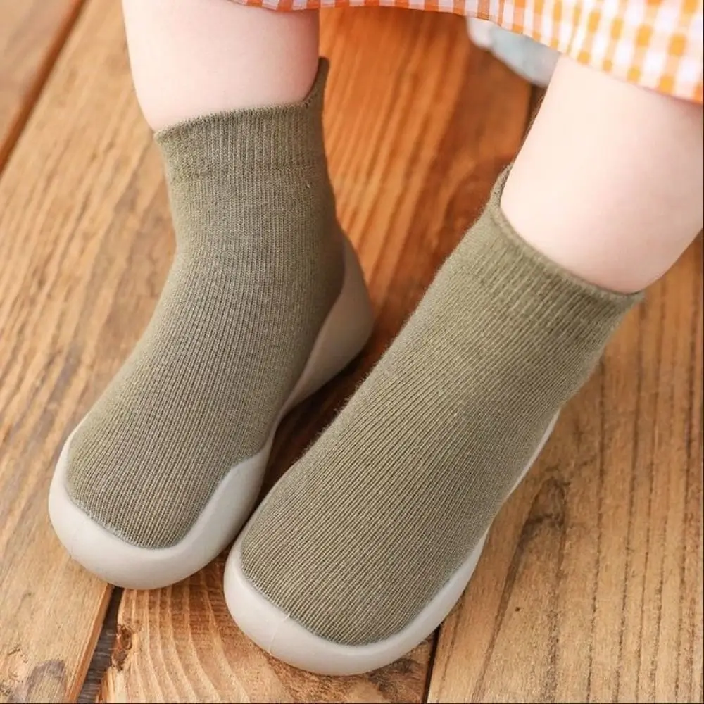 Chaussettes de bain en coton pour bébé, motif de fruits, anti-ald, chaussettes de sol pour tout-petits, doux, solide, document, Prewalker, marche pour bébé