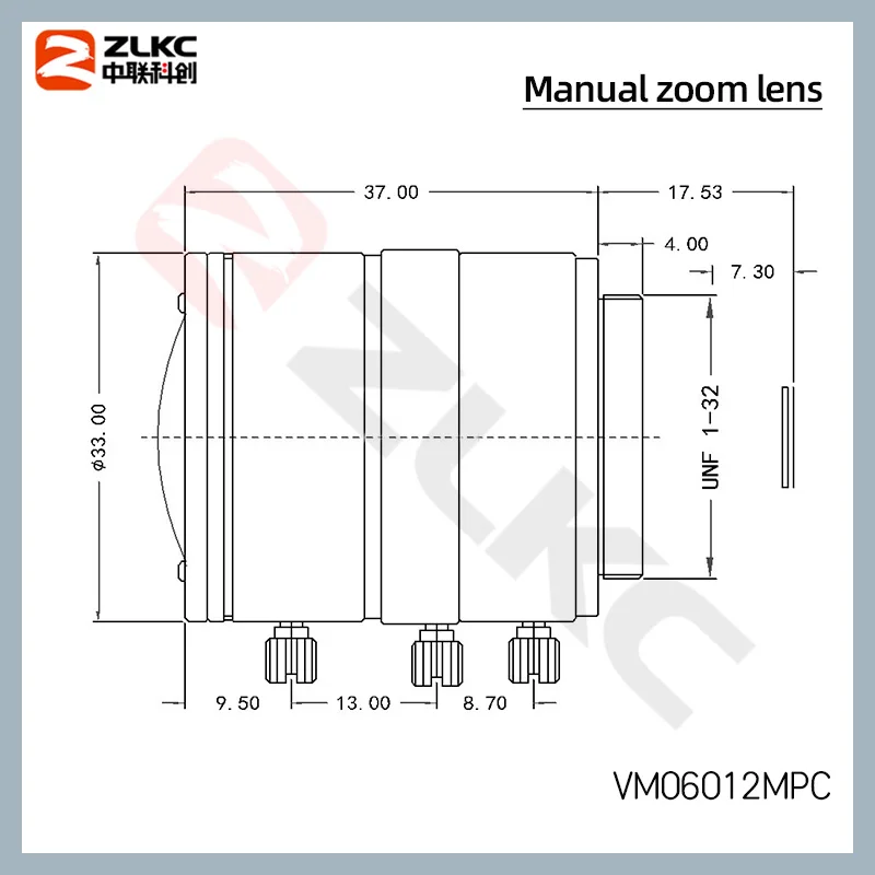 6-12mm Zoom Lens C-Mount Cameras 1/1.8'' CCTV Lens 3MP Macro Varifocal Lens Machine Vision/Surveillance Video Camera Lenses