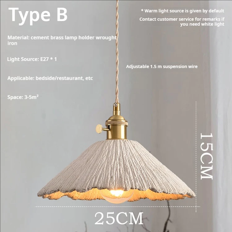 Wabi Sabi hanglamp Japanse cement hanglamp voor woonkamer restaurant café decor minimalistische eettafel hanglamp
