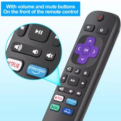 Replacement TV Remote Controls for Roku TV, Infrared Remote ONLY for TV, NOT for Other Roku Devices