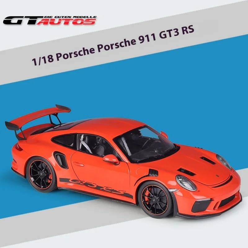 911 GT3 RSGTA1:18 Porsche Porsche sports car simulation alloy finished car model ornaments collection gift model