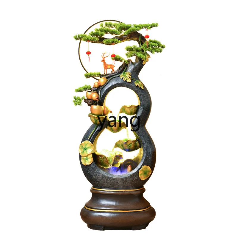 

LTT gourd flowing water lucky rockery circulating water landscape fountain ornament living room office ornament