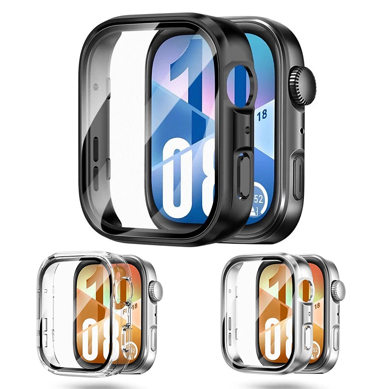 Vetro + Custodia per Huawei Watch Fit 4/4 Pro Protezione schermo in vetro temperato e paraurti protettivo per PC rigido per accessori Huawei Fit 3