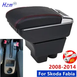 For Skoda FABIA Armrest For Skoda Fabia 2 2008-2014 Car Armrest box Storage box Dedicated Retrofit Interior Car Accessories