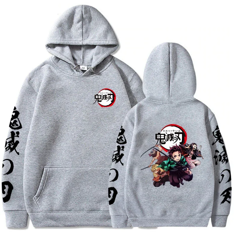 الرسوم المتحركة اليابانية كامادو تانجيرو جديد هوديي الرجال النساء Harajuku البلوز الشارع ارتداء للجنسين الخريف/الشتاء أفخم العلامة التجارية سترة