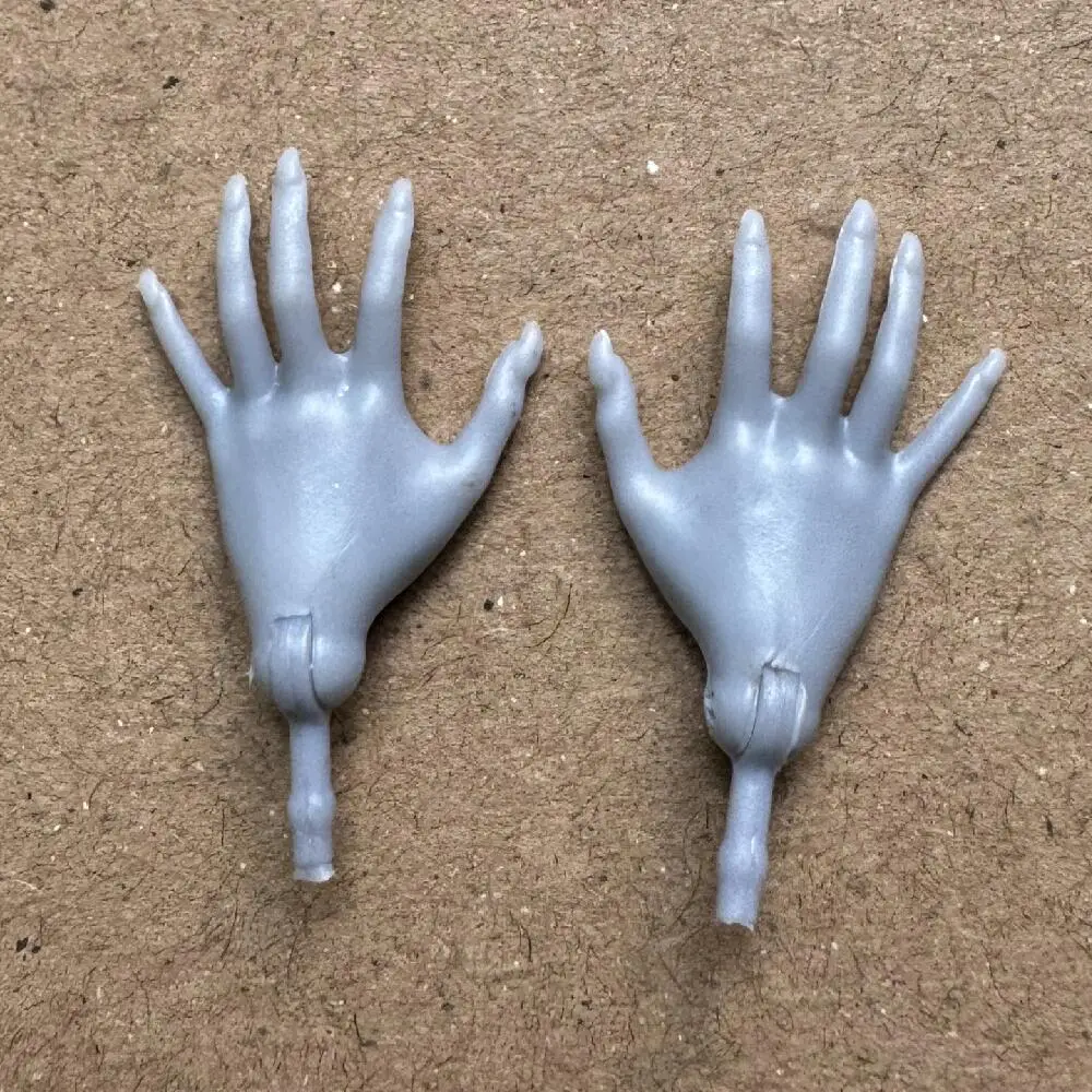 Neue Original Monster Puppe Ersatz Hände Und Arme Schwarz Braun Lila Rosa Haut Ton Lange Nägel Spielzeug DIY Zubehör – Detail 2
