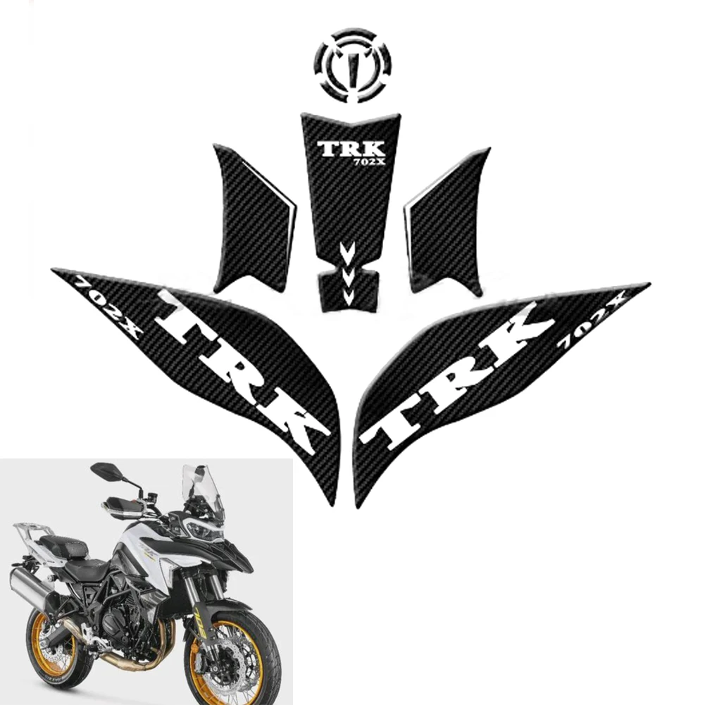 Motorcycle Sticker Gas Fuel Tank Side Decal Protector Traction Pad Cover Decoration Sets For Benelli TRK702 TRK702X TRK 702