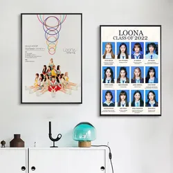 2022 latest Kpop Loona Poster No Framed Kraft Club Bar Paper Vintage Poster Wall Art Painting Bedroom Study Stickers