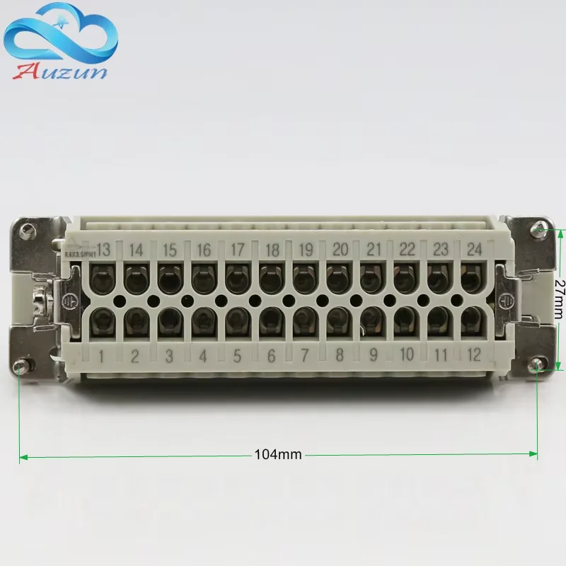 24 Core Heavy Duty Connector HDC-HE-24 The Male Connector and the Female Connector 16A500V Aviation Plug Core