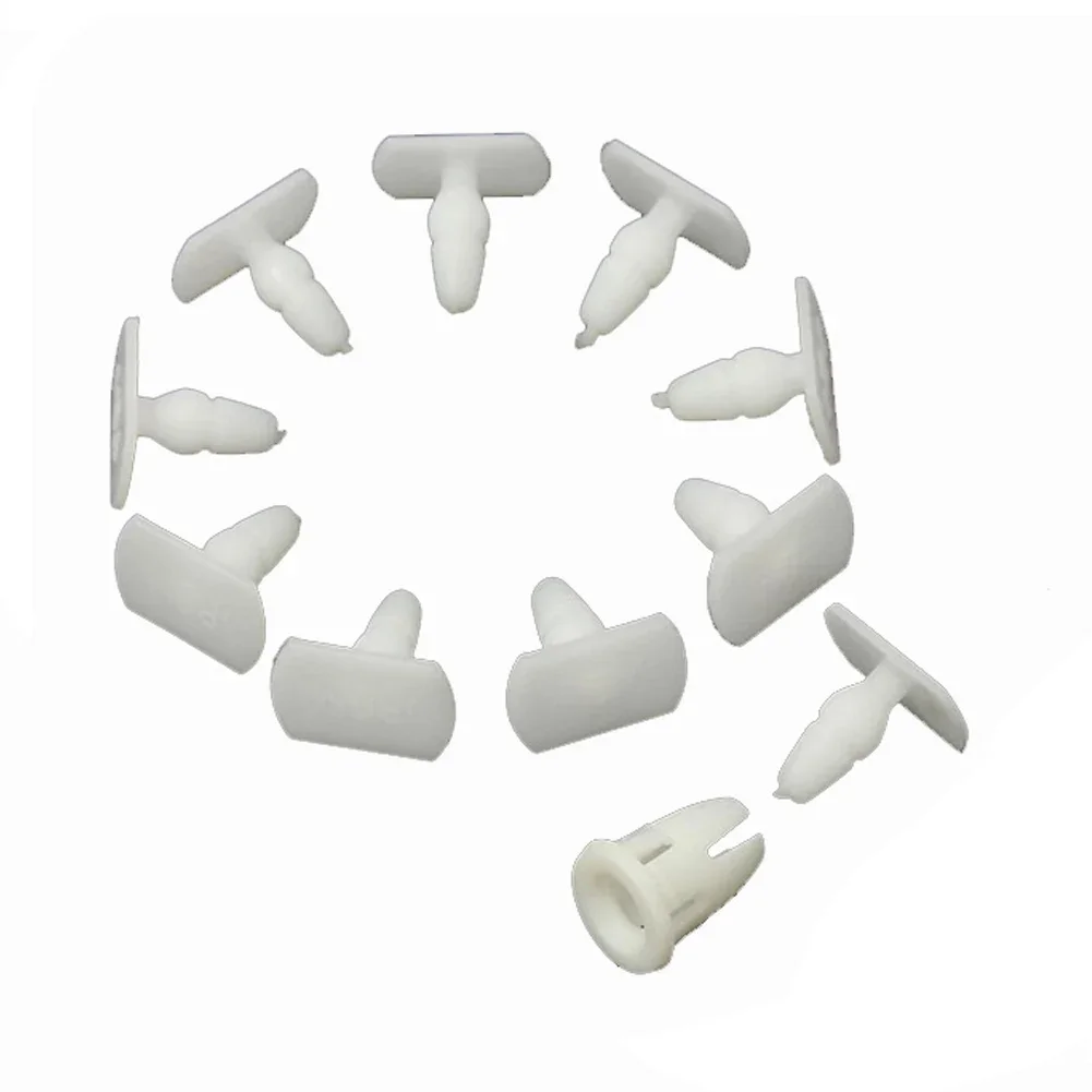 

10 Set Side Skirt Door Sill Card Panel Linning Repair Trim Clips For Mercedes Plastic Clips White Auto Fastener Clips Accessorie