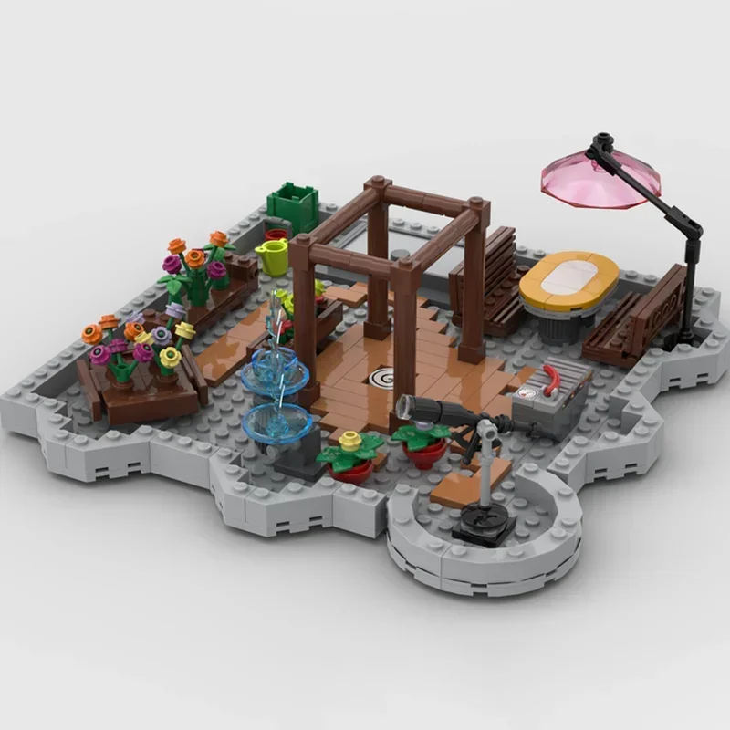 Street View Modell Moc Bausteine Himmel Haus Modell Technologie Modulare Ziegel DIY Montage Bau Spielzeug Urlaub Geschenke