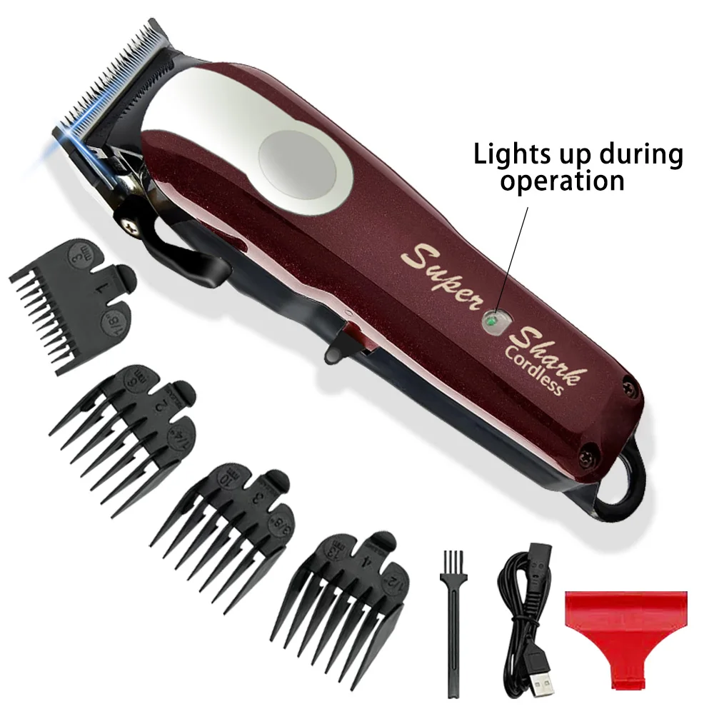 WALUX Hair Clipper Professional Men\'s Hair Clipper Adjustable Cutting USB Rechargeable Lithium Ion Battery Home Safety Trimmer