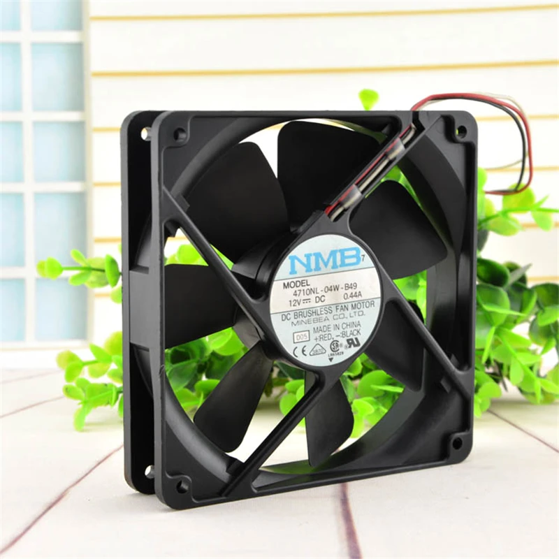 Original H3C 6503 switch fan NMB 4710NL-04W-B49 12025 12V 0.44A projector chassis cooling fan 3 wires image 4