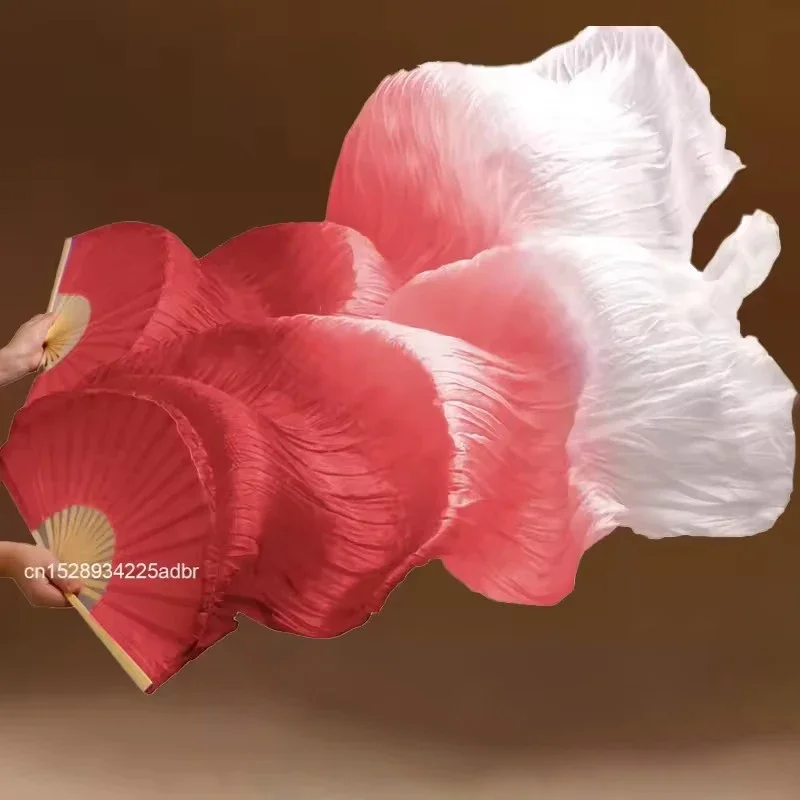 

1 шт. Натуральный шелковый веер для танца живота, градиентный цвет, аксессуары для выступлений, женский реквизит для вечеринок и сценических шоу, подарок для восточных танцев