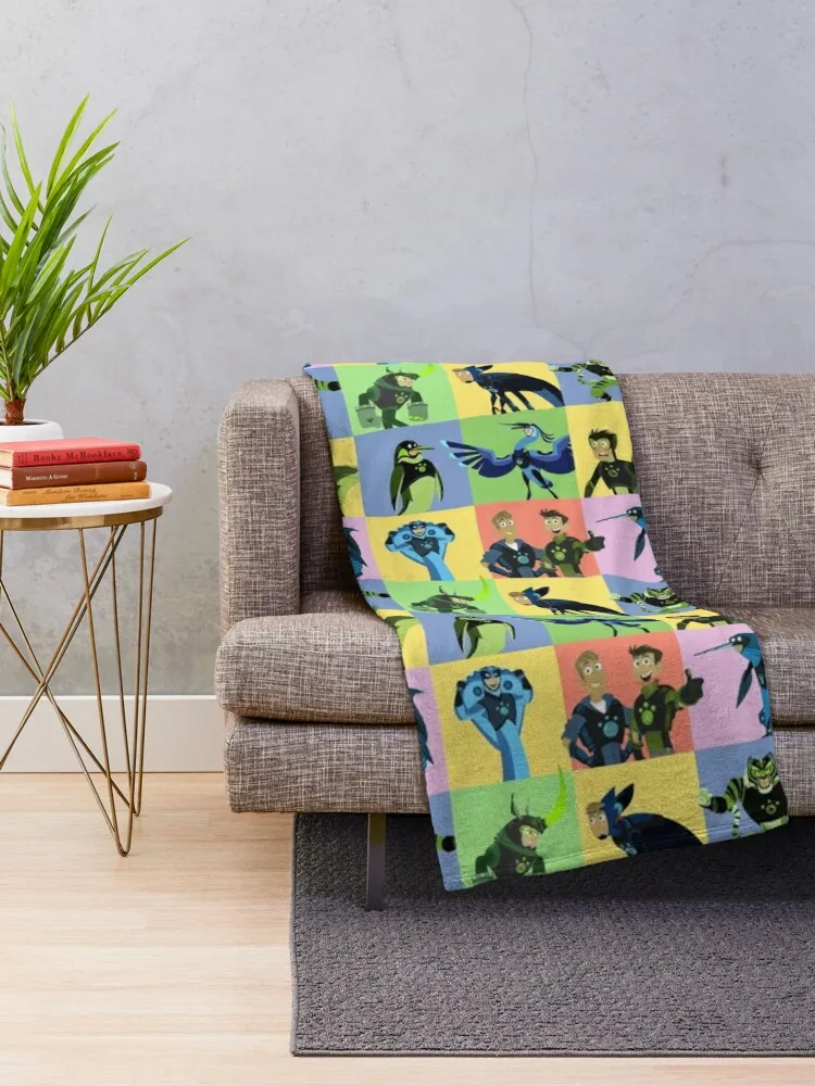 Wild Kratts Creature Powers! Throw Blanket Decorative Throw Cute Blankets