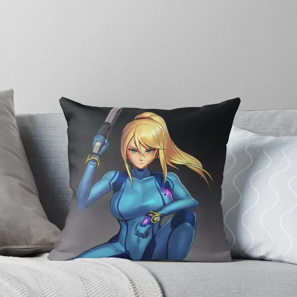 Zero Suit Samus (Ultimate) Throw Pillow Cushion Cover Pillow Case Cushion Covers For Living Room pillow