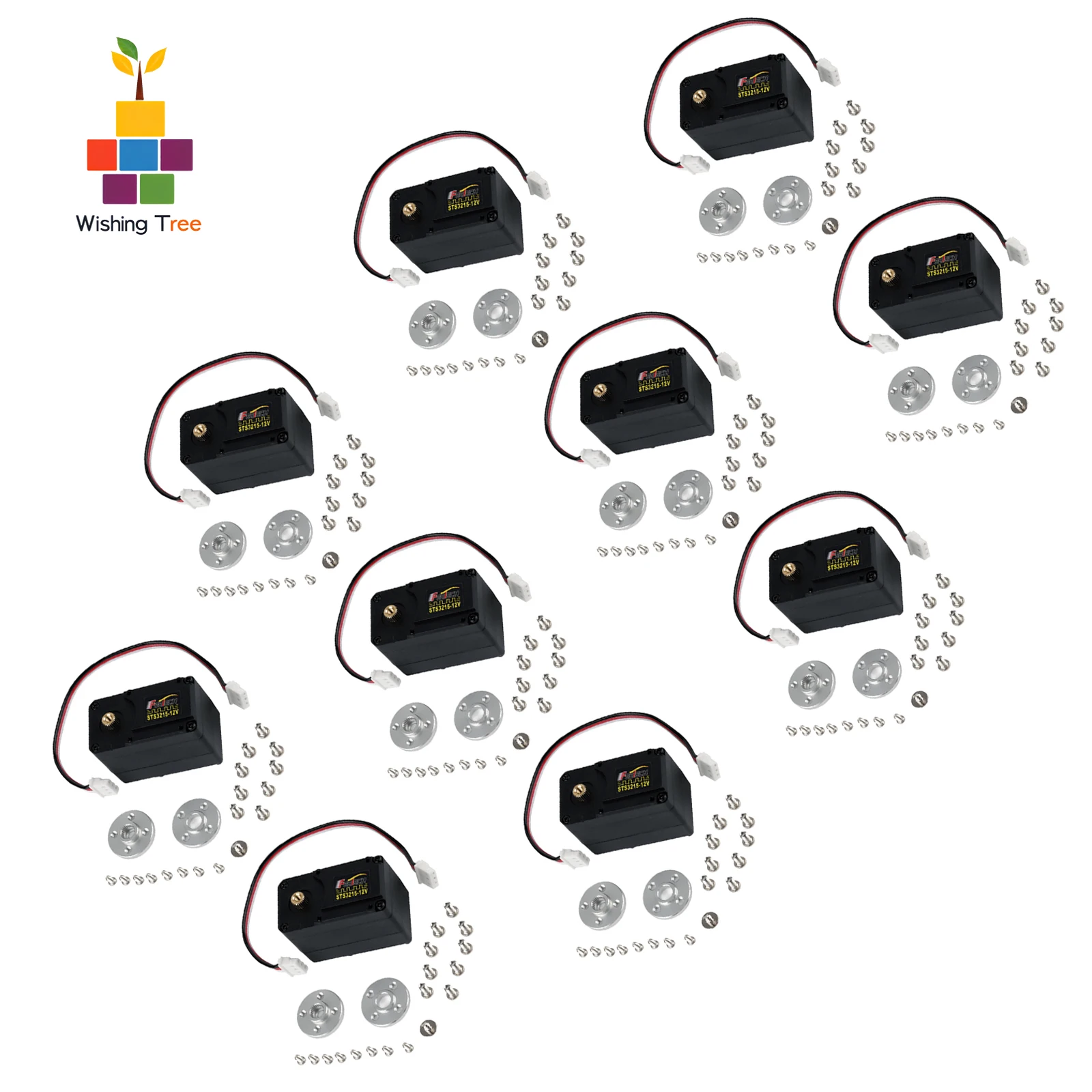 STS3215 12V 30KG Smart RC-servomotor met hoog koppel en TTL seriële bus voor SO-ARM100 robotproject