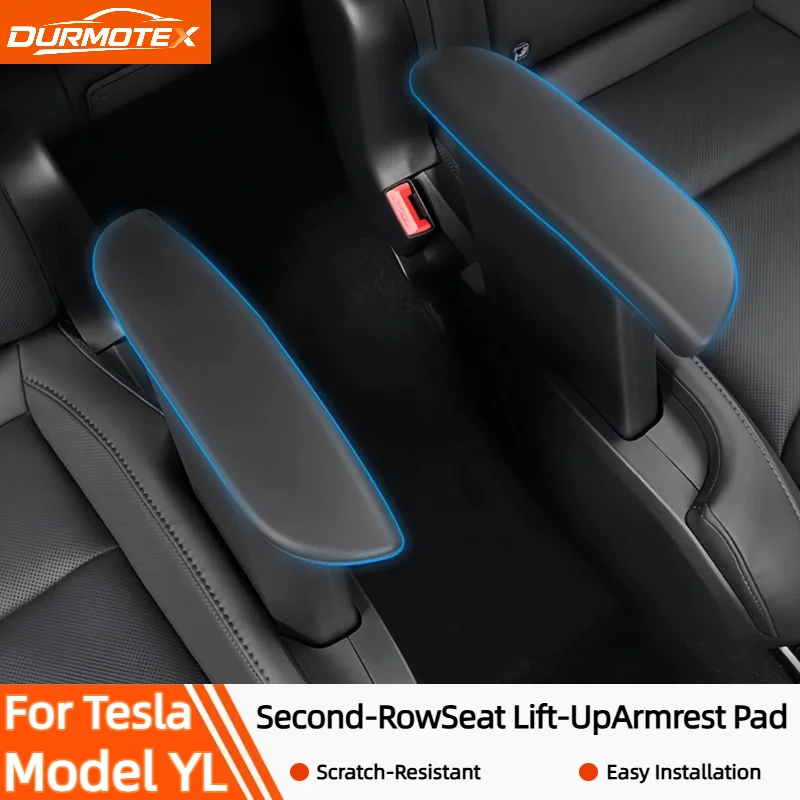 For Tesla Model YL 2026 Rear Second Row Armrest Cover Anti‑Scratch Handrail Protective Sleeve Interior Decoration Accessories