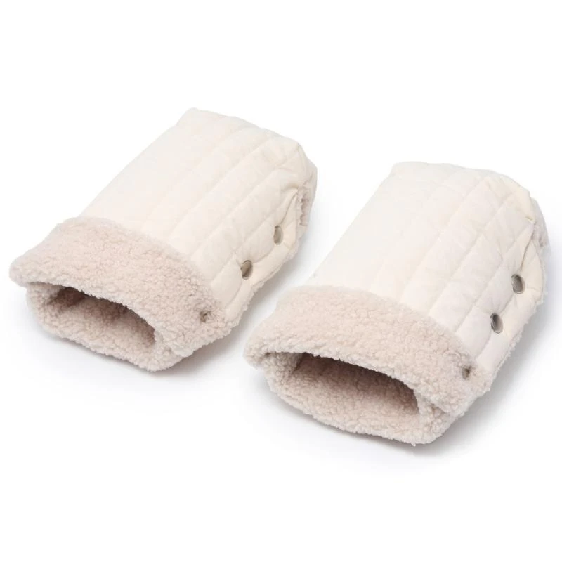 

JU64 Warm & Insulated Stroller Hand Muff Soft Fleece Stroller Hand Warmer Insulated Infant Stroller Hand Gloves Lightweight