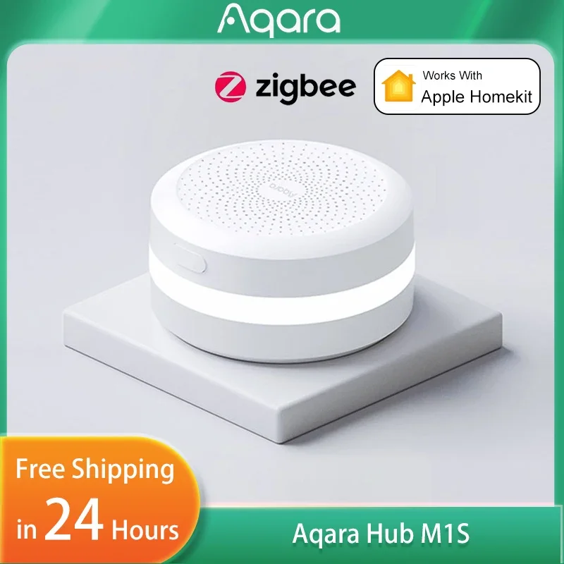 Original Aqara Smart Hub M1S Gateway Wireless Zigbee 3.0 Wifi RGB LED Night Light Remote Control Work with Xiaomi Mijia Homekit