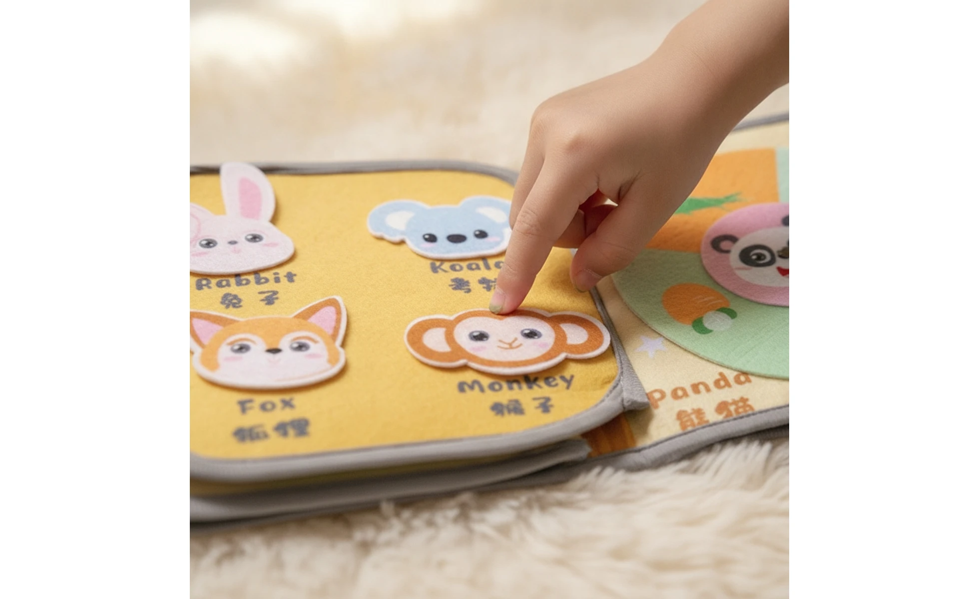 Cloth Book with Hook-and-Loop Early-Learning Baby Soft Book Sensory Educational Toy Long-Lasting Hands-on Learning for Babies Cloth Book with Hook-and-Loop Early-Learning Baby Soft Book Sensory Educational Toy Long-Lasting Hands-on Learning for Babies