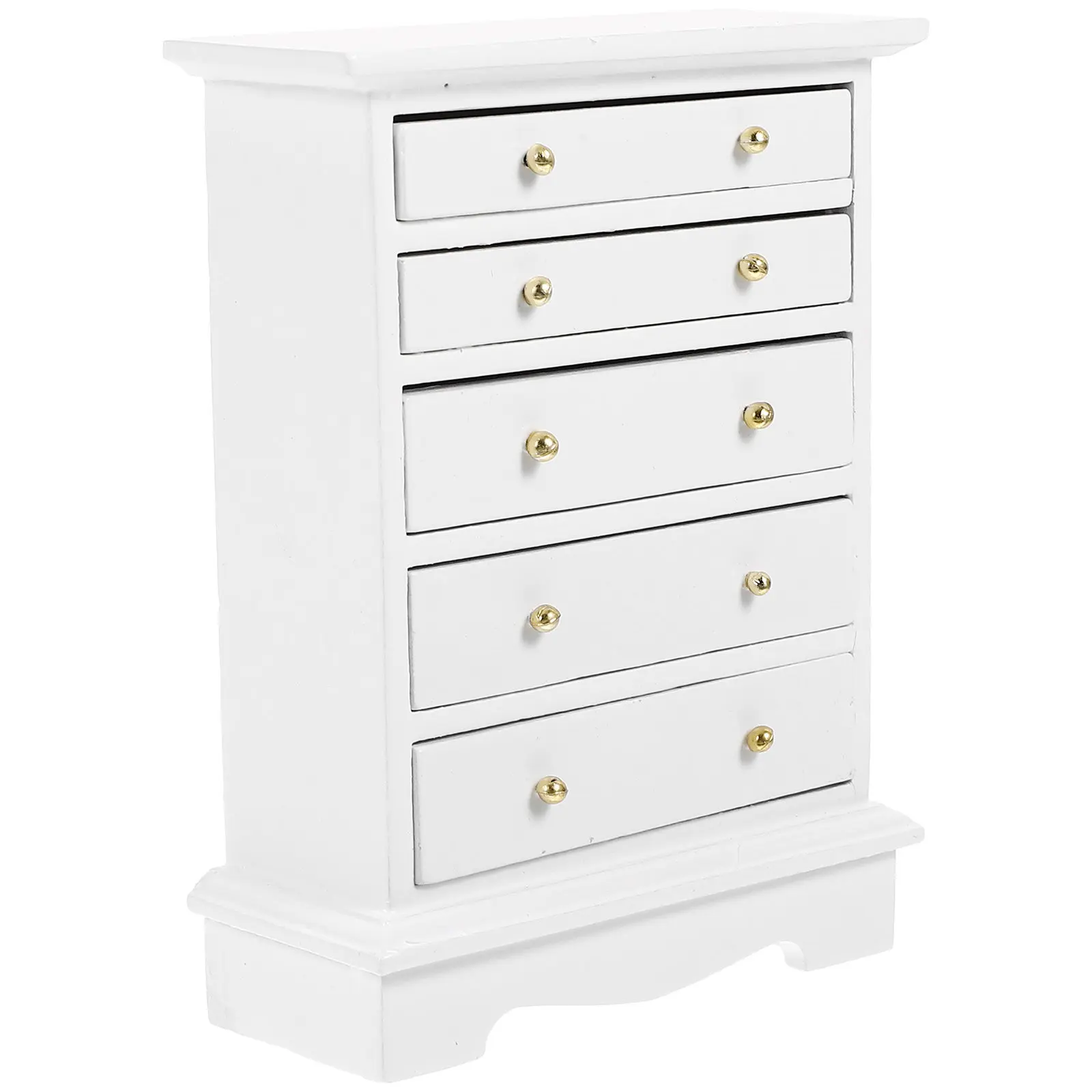 

Миниатюрный белый шкафчик для хранения для кукольного домика, модель мебели